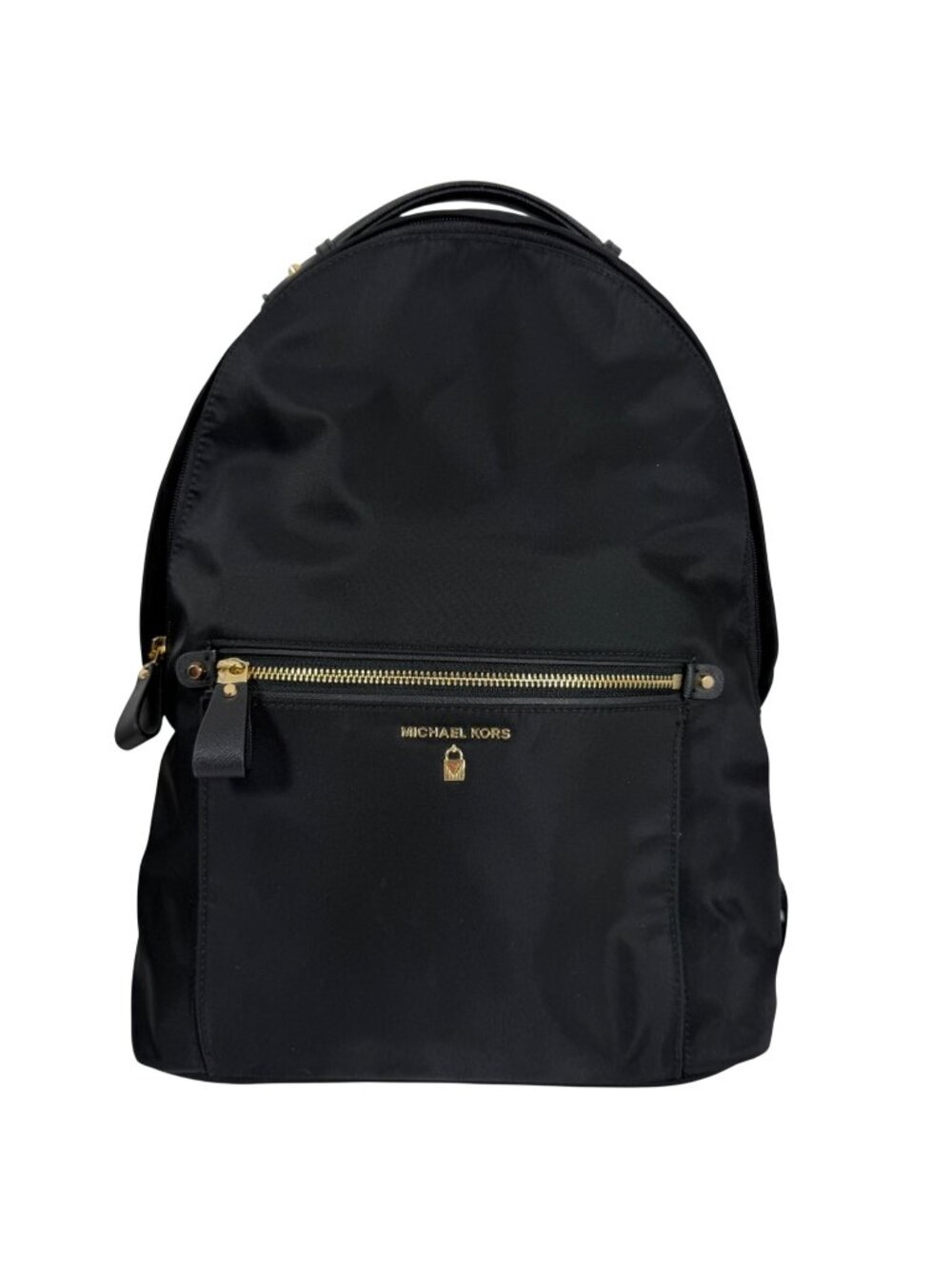 Michael Kors Black Nylon Kelsey Large Backpack Travel Laptop City Designer EUC